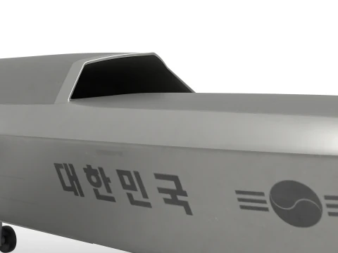 Unmanned fighter KUS-LW 3D Model