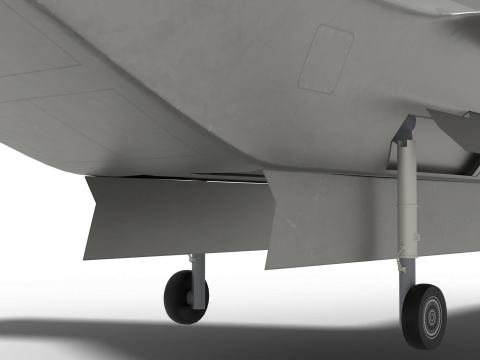 Unmanned fighter KUS-LW Model 3D