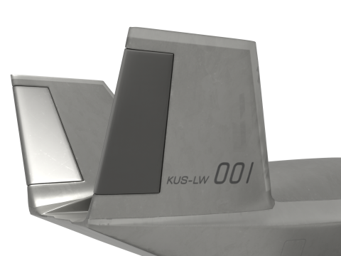 Unmanned fighter KUS-LW Model 3D