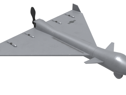 Unmanned attack aircraft 3D 模型