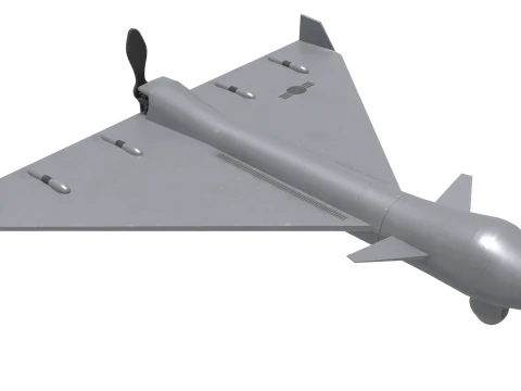 Unmanned attack aircraft 3D Model