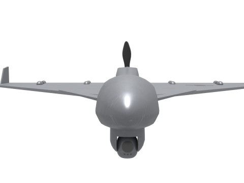 Unmanned attack aircraft 3D-Modell
