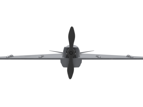 Unmanned attack aircraft 3D-Modell