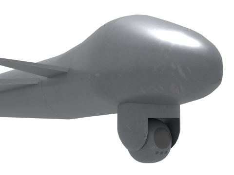 Unmanned attack aircraft 3D-Modell