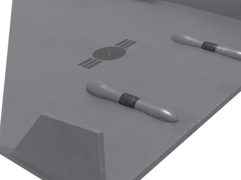 Unmanned attack aircraft 3D-Modell