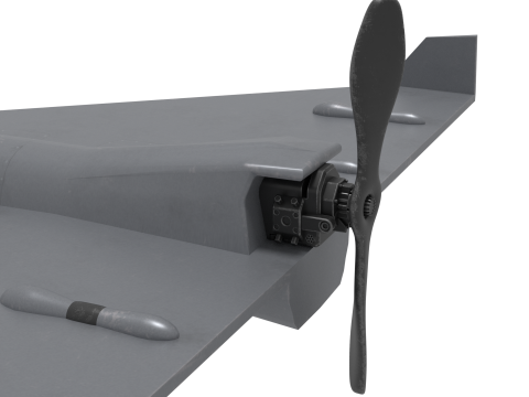 Unmanned attack aircraft 3D-Modell