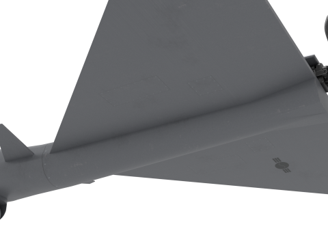 Unmanned attack aircraft 3D-Modell