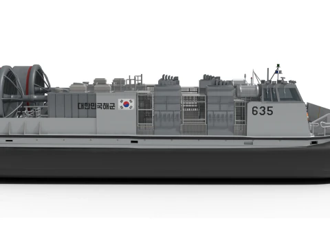 A&eacute;roglisseur cor&eacute;en de classe Solgae Modèle 3D