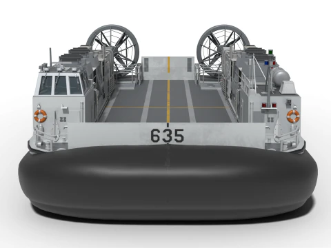 A&eacute;roglisseur cor&eacute;en de classe Solgae Modèle 3D