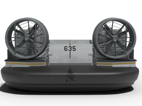 A&eacute;roglisseur cor&eacute;en de classe Solgae Modèle 3D