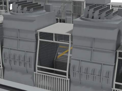 A&eacute;roglisseur cor&eacute;en de classe Solgae Modèle 3D