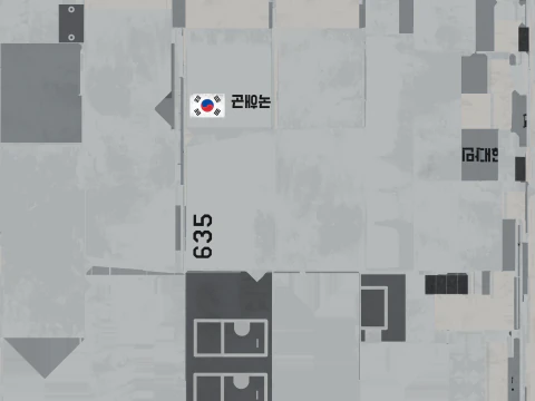 A&eacute;roglisseur cor&eacute;en de classe Solgae Modèle 3D