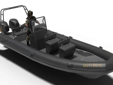 Dierenriem militaire boot en soldaat 3D Model