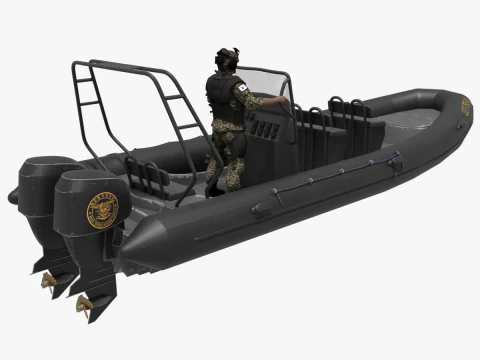 Dierenriem militaire boot en soldaat 3D Model
