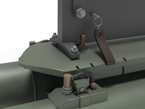 Korea Cheon-geom missile launcher and missile 3D Model
