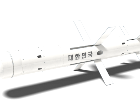 Korea Cheon-geom missile launcher and missile 3D Model