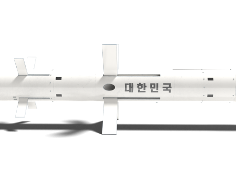 Korea Cheon-geom missile launcher and missile 3D Model