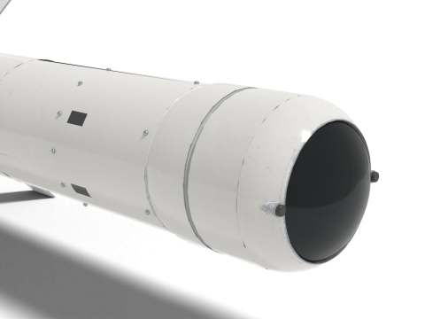 Korea Cheon-geom missile launcher and missile 3D Model