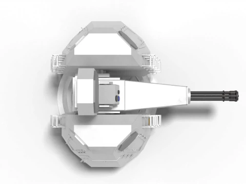 Korea CIWS2 3D Model