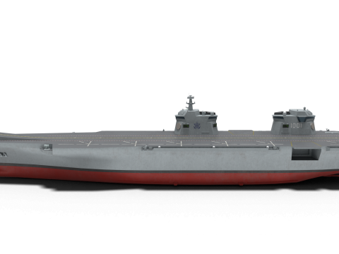 Korea Light aircraft carrier CVX 3D 모델