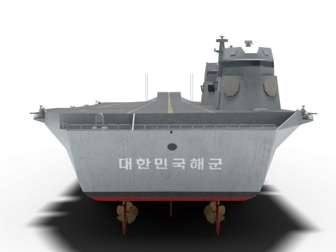 Korea Light aircraft carrier CVX 3D 모델
