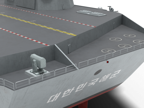 Korea Light aircraft carrier CVX 3D 모델