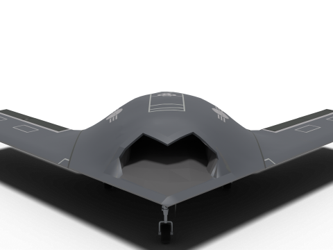 Unmanned fighter KUS-X 3D Model