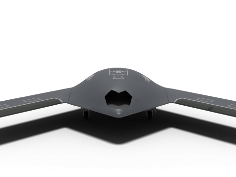 Unmanned fighter KUS-X 3D Model