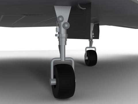 Unmanned fighter KUS-X 3D Model