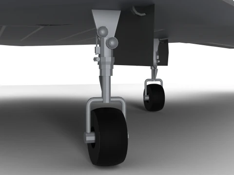 Unmanned fighter KUS-X 3D Model