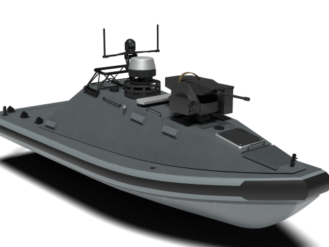 USV Unmanned Surface Vehicle Haegeom-5 3Dモデル