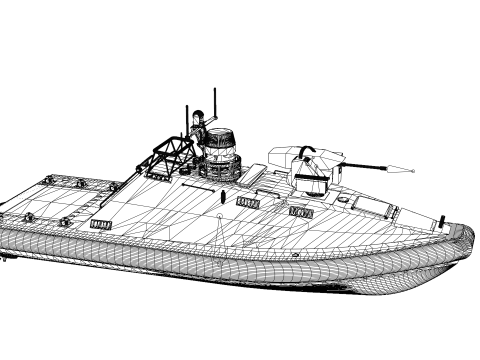 USV Unmanned Surface Vehicle Haegeom-5 3D Модель