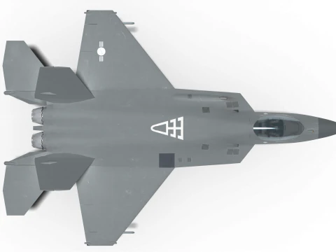 Korea KF-21 unit 2 3D Model