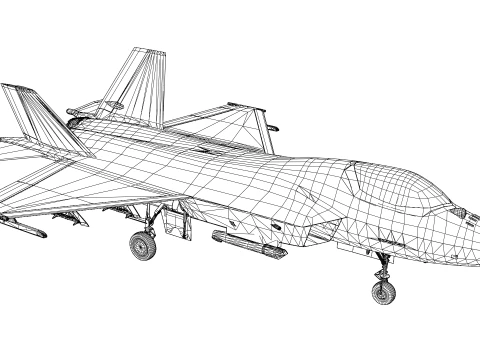 Korea KF-21 unit 2 3D Model