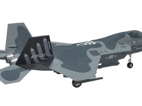 Unidade 3 da Coreia KF-21 Modelo 3D
