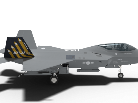 Korea KF-21 unit4 double seat 3D 모델