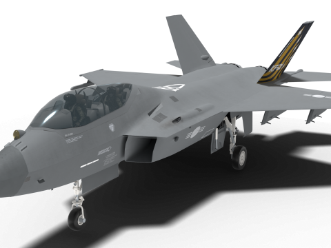 Korea KF-21 unit4 double seat 3D 모델
