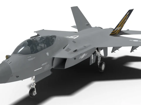 Korea KF-21 unit4 double seat 3D Model