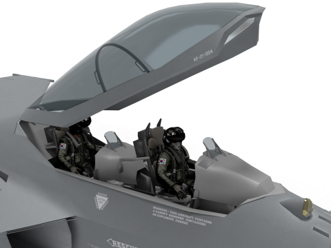 Korea KF-21 unit4 double seat 3D 모델