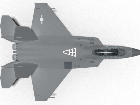 Korea KF-21 unit4 double seat 3D 모델