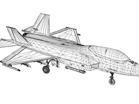Korea KF-21 unit4 double seat 3D Model
