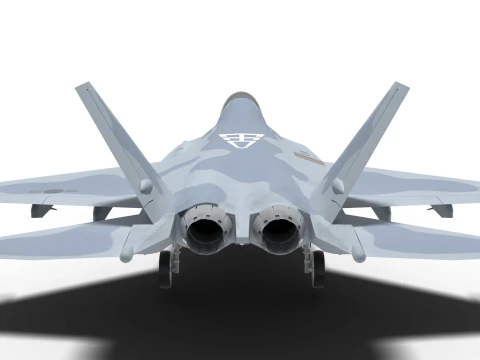 韓国 KF-21 5号機 3Dモデル