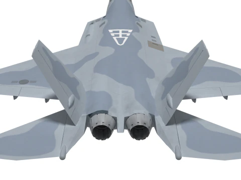 韓国 KF-21 5号機 3Dモデル