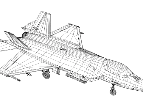 韓国 KF-21 5号機 3Dモデル