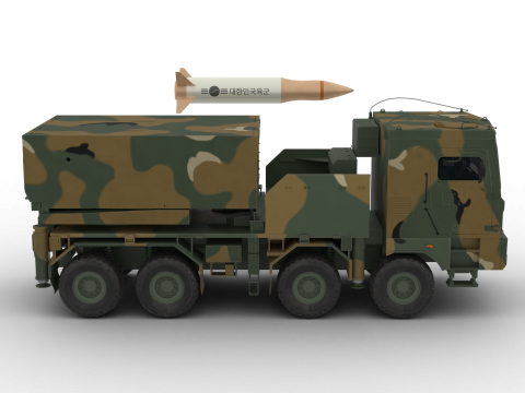 Korea Missile launcher Cheon-mu 600mm ver 3D Model