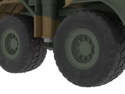 Korea Missile launcher Cheon-mu 600mm ver 3D Model