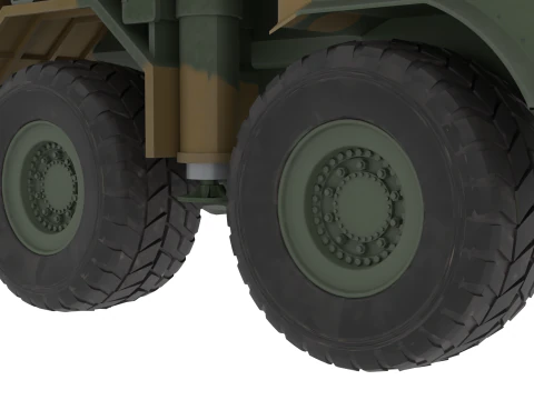 Korea Missile launcher Cheon-mu 600mm ver 3D Model