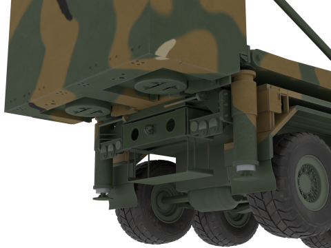 Korea Missile launcher Cheon-mu 600mm ver 3D Model