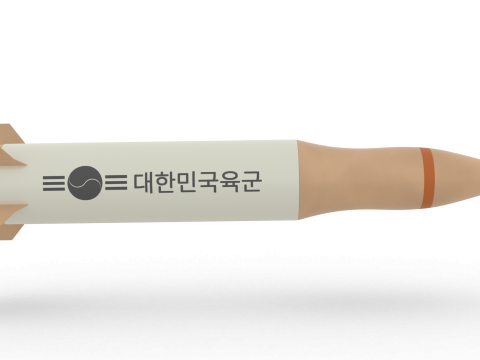 Korea Missile launcher Cheon-mu 600mm ver 3D Model