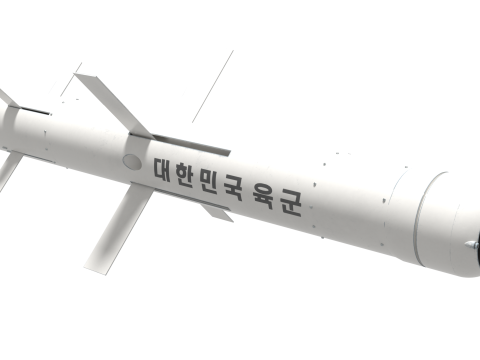 Portable missile Hyungoong and soldier 3Dモデル